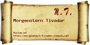 Morgenstern Tivadar névjegykártya
